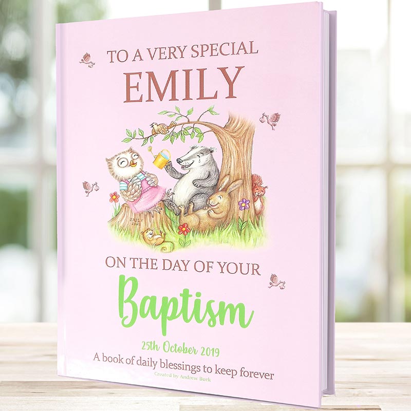 Personalised Baptism Gift Book of Blessings for Godson