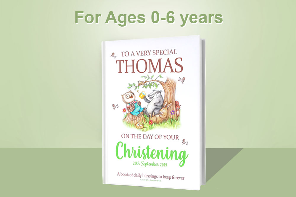 Christening Gift Book Of blessing Personalised Book
