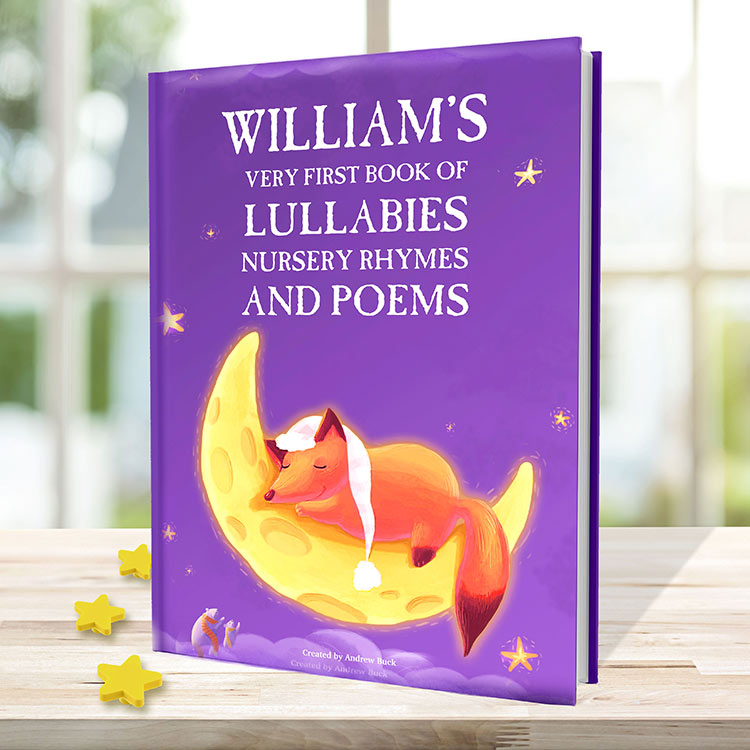 Nursery Rhymes and Personalised Lullabies Book for Newborns and Toddlers
