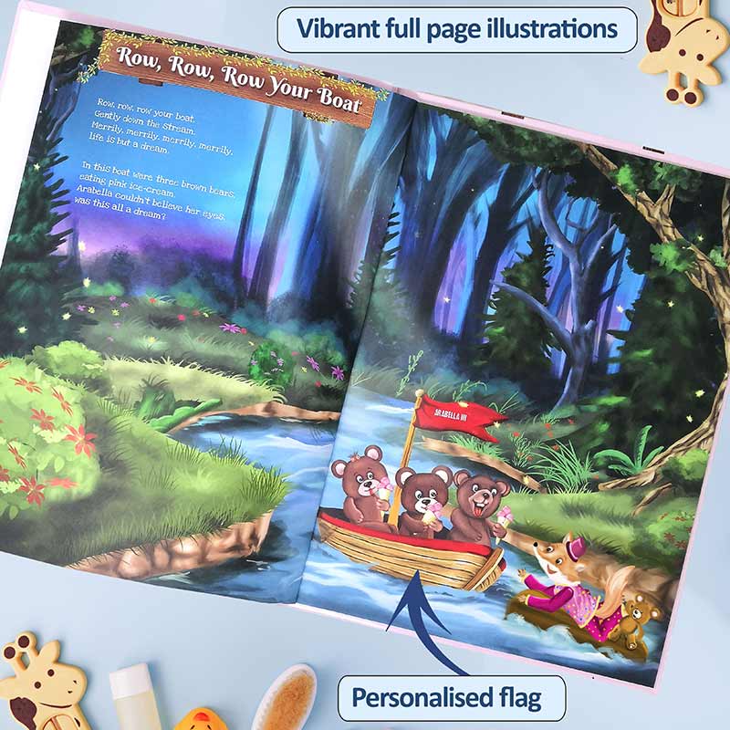 Personalised Nursery Rhymes Adventure Book for Nephew