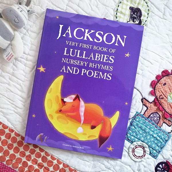 Personalised Nursery Rhymes and Lullabies Book for baby