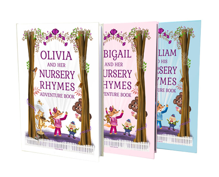 Personalised Nursery Rhymes and Poems Book for Newborns and Toddlers