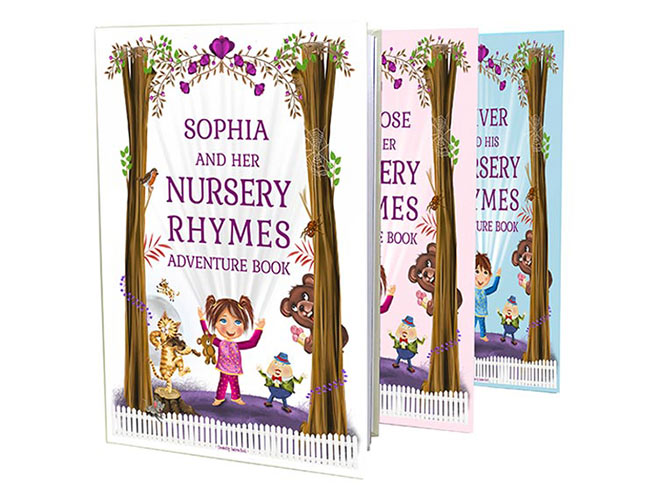 Nursery Rhymes Poems Book Personalised for Children