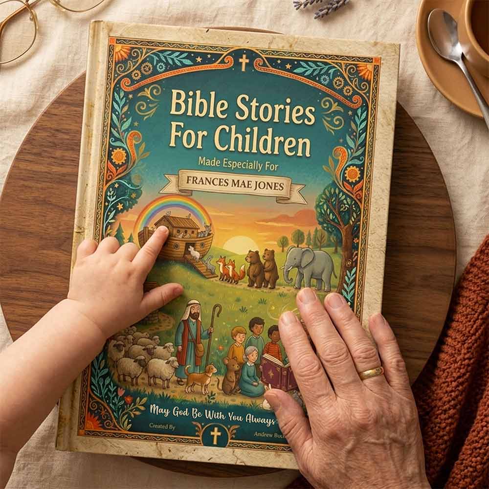 Personalised Book Of Bible Stories for Children 0-12 Years