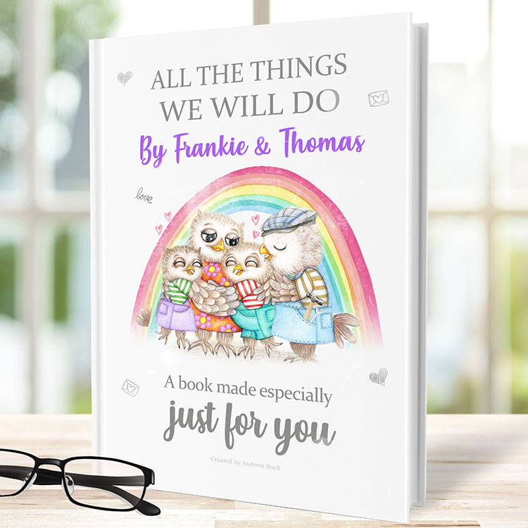 personalised gift book for grandparents from grandchildren