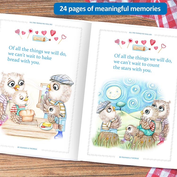 personalised gift book for nana and papa