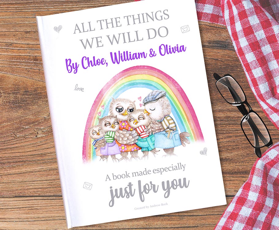 personalised gift book for nanny and granda