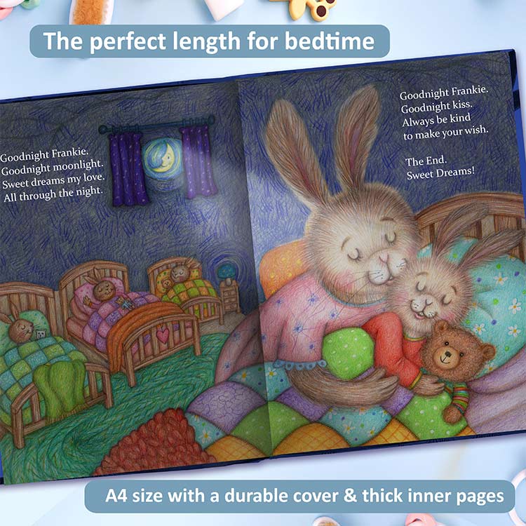 Personalized Goodnight Book for Children Aged 0-5 Years