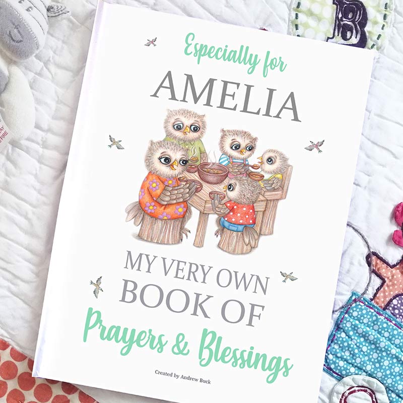 Personalised Prayers and Blessings Book for Children