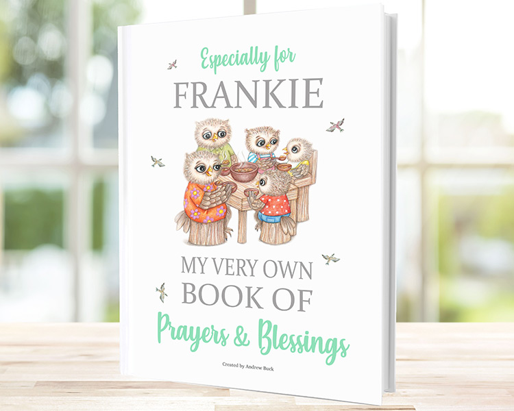 Personalised Book or Prayers and Blessings for Children Bible