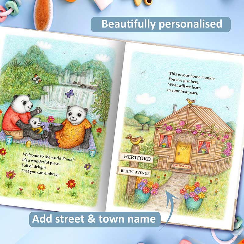 Welcome To The World Personalised Story Book For Baby, Toddlers,Children